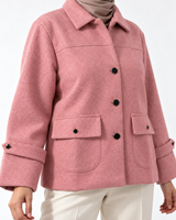 Short Woolen Blazer/  بليزر جوخ قصير