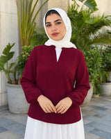 بلوزة سادة