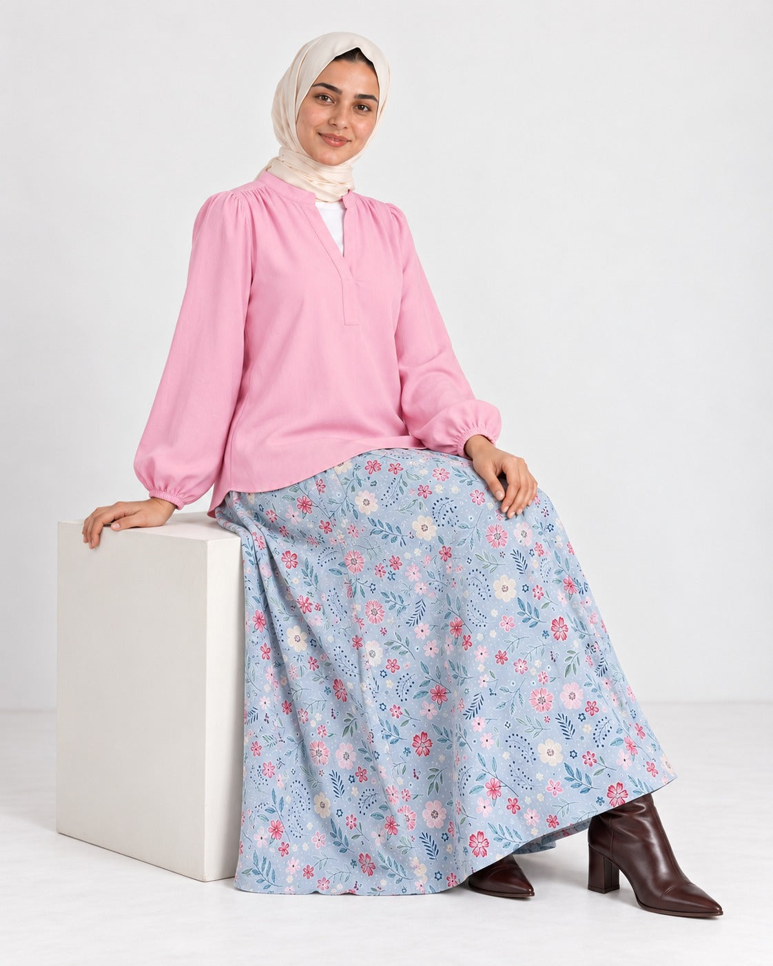 Blouse & Skirt Set | طقم بلوزة وجيبة